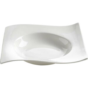 Bílý hluboký porcelánový talíř Motion – Maxwell & Williams