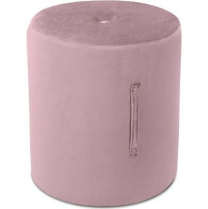 Růžový puf Mazzini Sofas Fiore, ⌀ 40 cm
