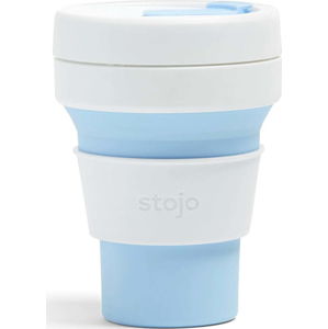 Bílo-modrý skládací hrnek Stojo Pocket Cup Sky, 355 ml