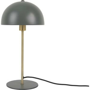 Zelená stolní lampa s detaily ve zlaté barvě Leitmotiv Bonnet