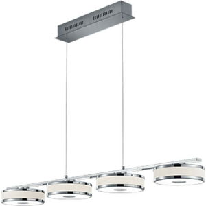 Závěsné LED svítidlo Trio Agento ve stříbrné barvě, délka 1,15 m