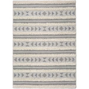 Bílo-šedý koberec Universal Cheroky Triangles, 130 x 190 cm
