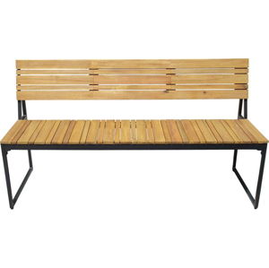 Zahradní lavice zakáciového dřeva s kovovou konstrukcí Edeis Brick