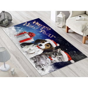 Koberec Vitaus Christmas Period Dogs, 50 x 80 cm