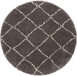 Šedý koberec Mint Rugs Hash, ⌀ 120 cm