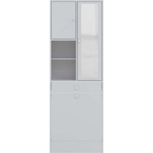 Bílá vysoká koupelnová skříňka 63x181 cm Combi - TemaHome France