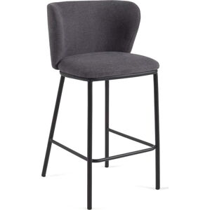 Tmavě šedé barové židle v sadě 2 ks 92 cm Ciselia – Kave Home
