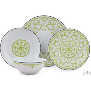 24dílná sada porcelánového nádobí Kutahya Pareto