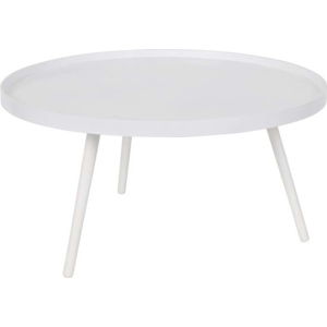 Bílý konferenční stolek WOOOD Mesa, Ø 78 cm