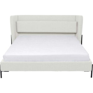 Krémová čalouněná dvoulůžková postel 160x200 cm Tivoli – Kare Design