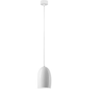 Bílé závěsné svítidlo Sotto Luce Ume S Glossy, ⌀ 14 cm