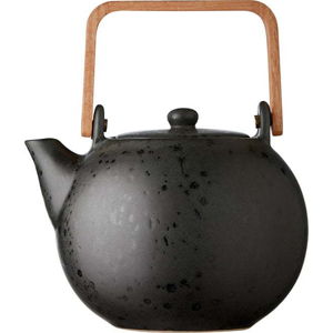 Černá konvice na čaj z kameniny 1.2 l Stentøj - Bitz