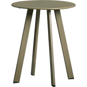 Zelený železný zahradní konferenční stolek WOOOD Fer, ø 40 cm