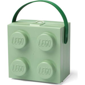 Světle zelený úložný box s rukojetí LEGO®