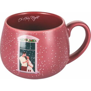 Růžový vánoční porcelánový hrnek 400 ml Pink Xmas - VDE Tivoli 1996