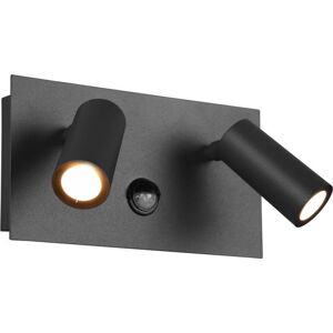 Tmavě šedé LED nástěnné svítidlo Tunga – Trio