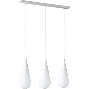 Bílé závěsné svítidlo na 3 žárovky Trio Toulon, výška 1,2 m
