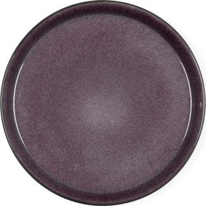 Černo-fialový talíř z kameniny ø 27 cm Mensa - Bitz