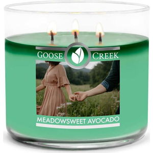 Vonná svíčka ve skleněné dóze Goose Creek Meadowsweet Avocado, 35 hodin hoření