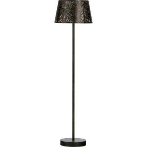 Černá stojací lampa WOOOD Keto, ø 43 cm