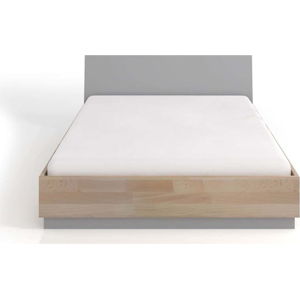 Dvoulůžková postel z bukového a borovicového dřeva SKANDICA Finn, 200 x 200 cm