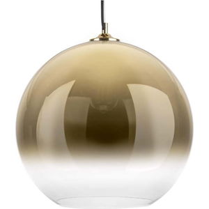 Skleněné závěsné svítidlo ve zlaté barvě Leitmotiv Bubble, ø 40 cm