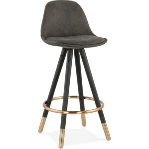 Šedá barová židle Kokoon Bruce Mini, výška sedáku 65 cm