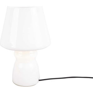 Bílá skleněná stolní lampa Leitmotiv Classic Glass, ø 16 cm