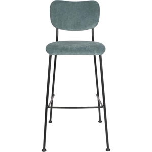 Sada 2 šedomodrých barových židlí Zuiver Benson, výška 102,2 cm