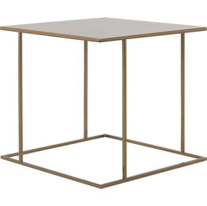 Odkládací stolek ve zlaté barvě Custom Form Walt, 50 x 50 cm