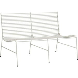 Bílá kovová zahradní lavice String – Hübsch