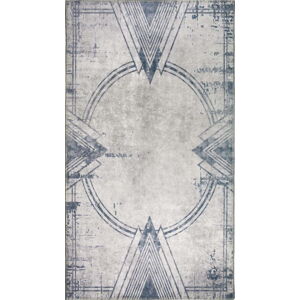 Světle šedý pratelný koberec běhoun 200x80 cm - Vitaus