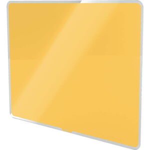 Žlutá skleněná magnetická tabule Leitz Cosy, 60 x 40 cm