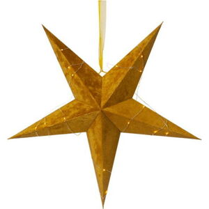 Vánoční světelná dekorace ve zlaté barvě Star Trading Velvet, ø 60 cm