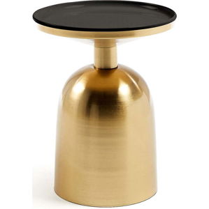 Odkládací stolek ve zlaté barvě Kave Home Physic, ø 37 cm