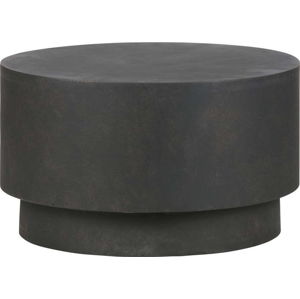 Tmavě hnědý konferenční stolek z vláknitého jílu WOOOD Dean, Ø 60 cm