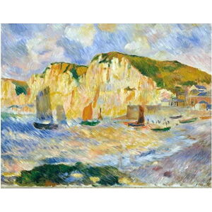 Reprodukce obrazu Auguste Renoir - Sea and Cliffs, 90 x 70 cm