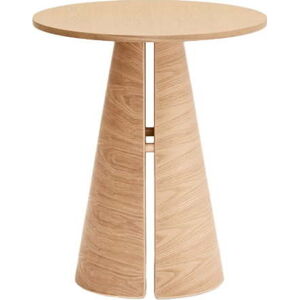 Kulatý jídelní stůl s deskou v dekoru jasanového dřeva ø 65 cm Cep – Teulat