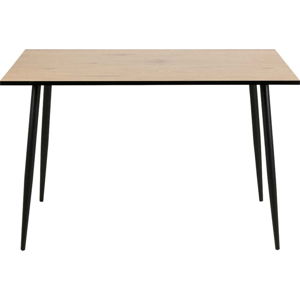 Černo-hnědý jídelní stůl Actona Wilma, 120 x 80 cm