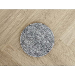 Ocelově šedý plstěný podtácek z vlny Wooldot Felt Coaster, ⌀ 40 cm
