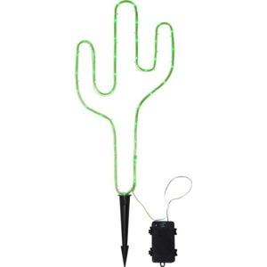 Zelené venkovní LED svítidlo ve tvaru kaktusu Star Trading Tuby, výška 54 cm