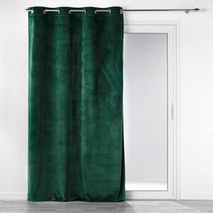 Zelený manšestrový závěs 140x260 cm Casual – douceur d'intérieur