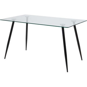 Jídelní stůl se skleněnou deskou Actona Wilma, 140 x 75 cm