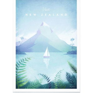 Plakát Travelposter New Zealand, A3