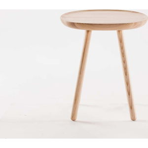 Přírodní odkládací stolek z masivu EMKO Naïve, ø 45 cm
