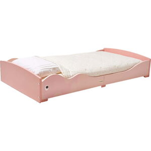 Růžová dětská postel 70x140 cm Whale - Rocket Baby