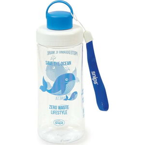 Modrá láhev na vodu Snips Whale, 500 ml