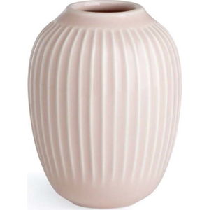 Světle růžová kameninová váza Kähler Design Hammershoi, ⌀ 8,5 cm