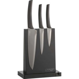 Sada 3 šedých kuchyňských nožů Jean Dubost