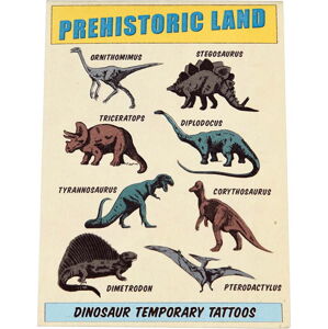 Sada 2 listů s dočasným tetováním Rex London Prehistoric Land